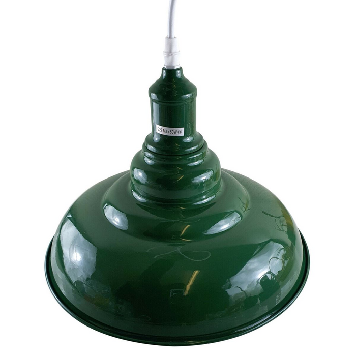 Green colour Modern Vintage Industrial Retro Loft Metal Ceiling Lamp Shade Pendant Light