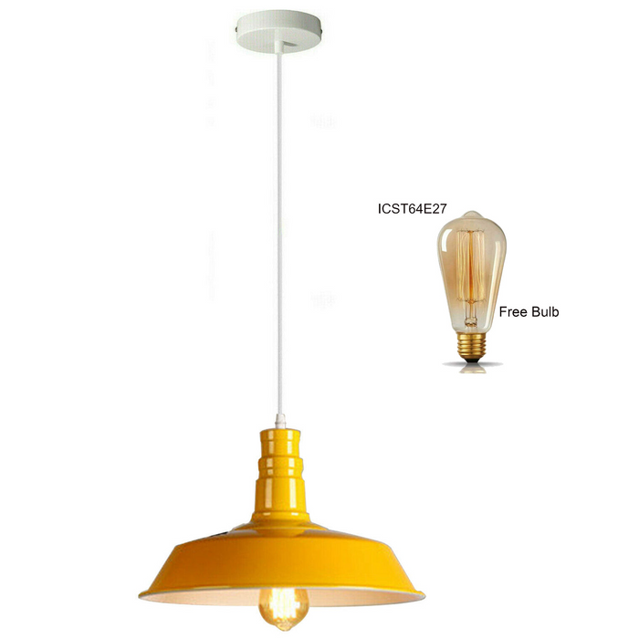 Metal Bowl Shade Pendant Light Chandelier Decorative Hanging Lamp Pendant Lighting Adjustable