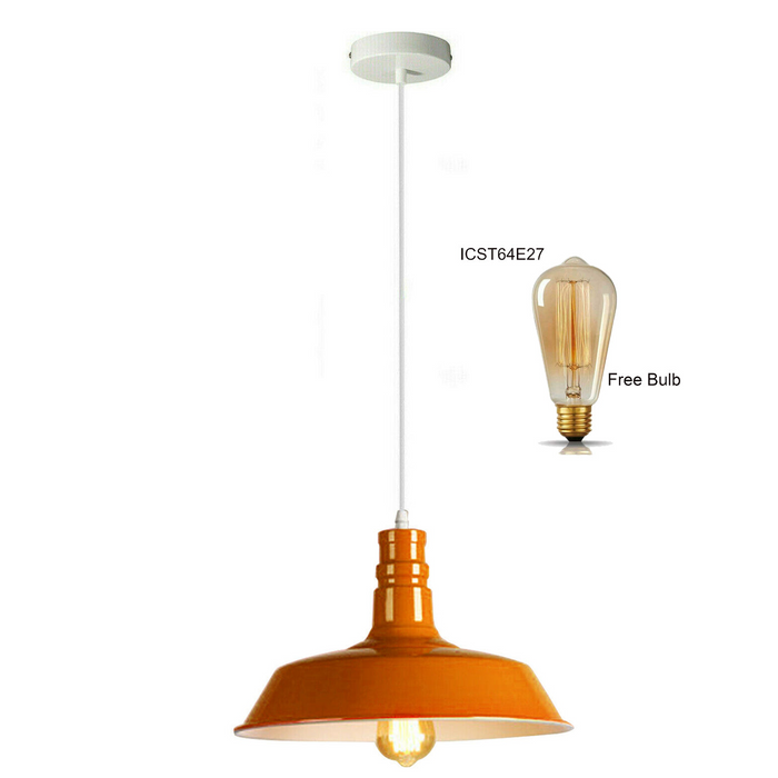 Metal Bowl Shade Pendant Light Chandelier Decorative Hanging Lamp Pendant Lighting Adjustable