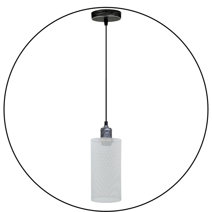 Industrial Hanging White Pattern Lamp shade Metal Loft Nordic Party Decor Lampion