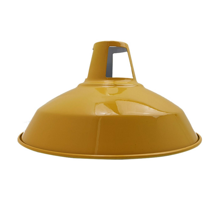 Modern Yellow Colour Lampshade Industrial Retro Style Metal Ceiling Pendant Lightshade