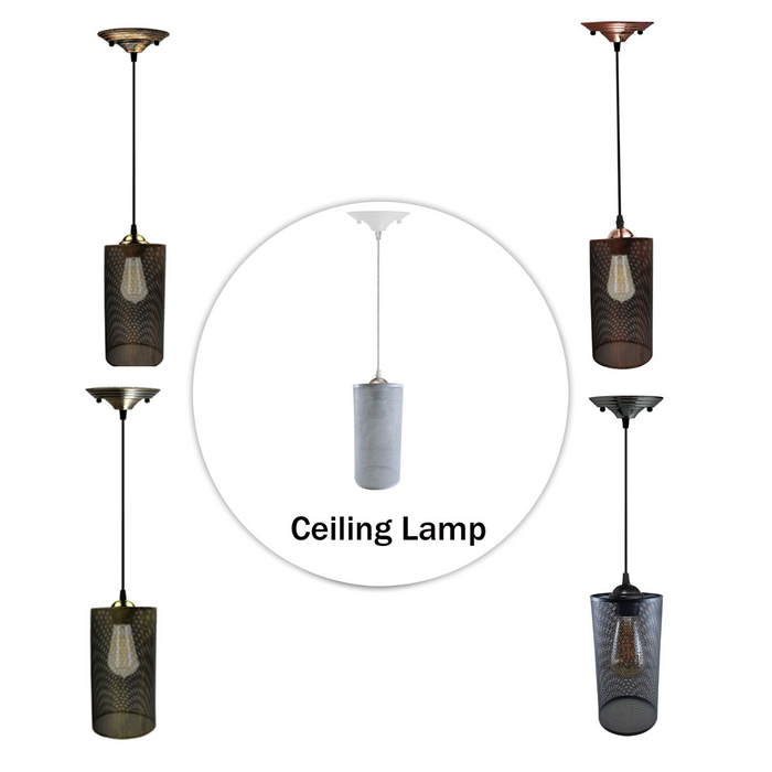 Ceiling Rose Hanging Flush mount Pendant Lamp Shade Light Fitting Lighting Kit