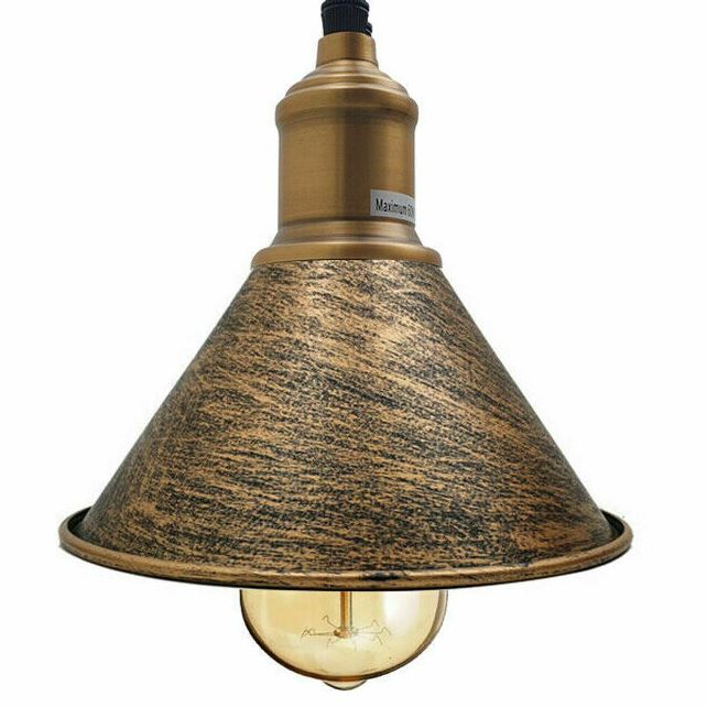 Modern Vintage Ceiling Pendant Light Cone Shade Shape Hanging Light For Hotels, Any Room, Dining Room