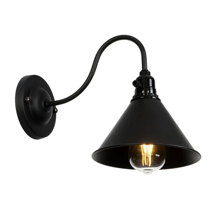 Vintage E27 Industrial Wall Light Sconce Lamp Shades Switch Retro Edison Loft