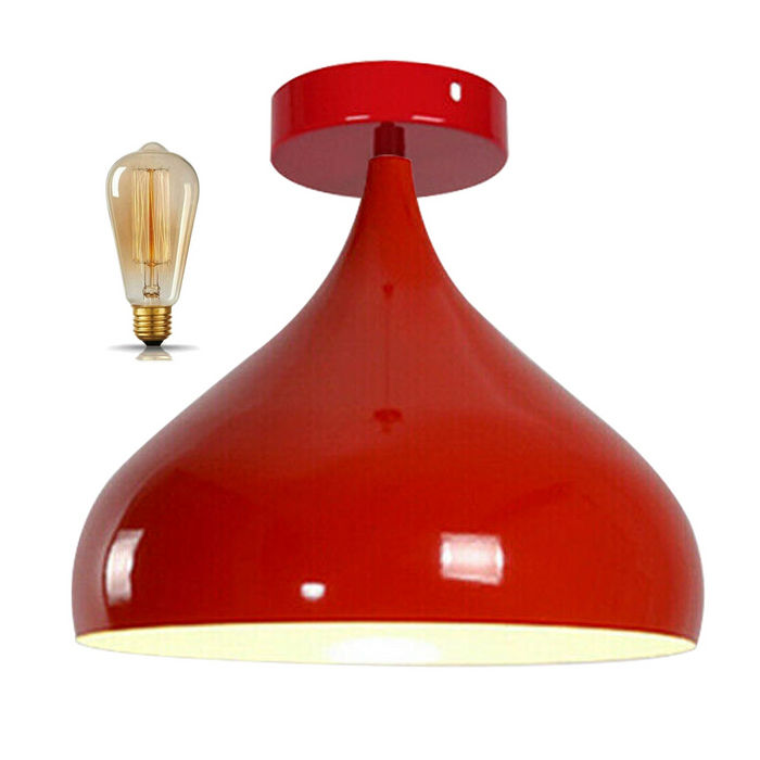 Vintage Industrial Flush Mount Ceiling Lampshade Mosque Shape Lamp Shade For Bedroom, Coffee Shop, Bar, Club