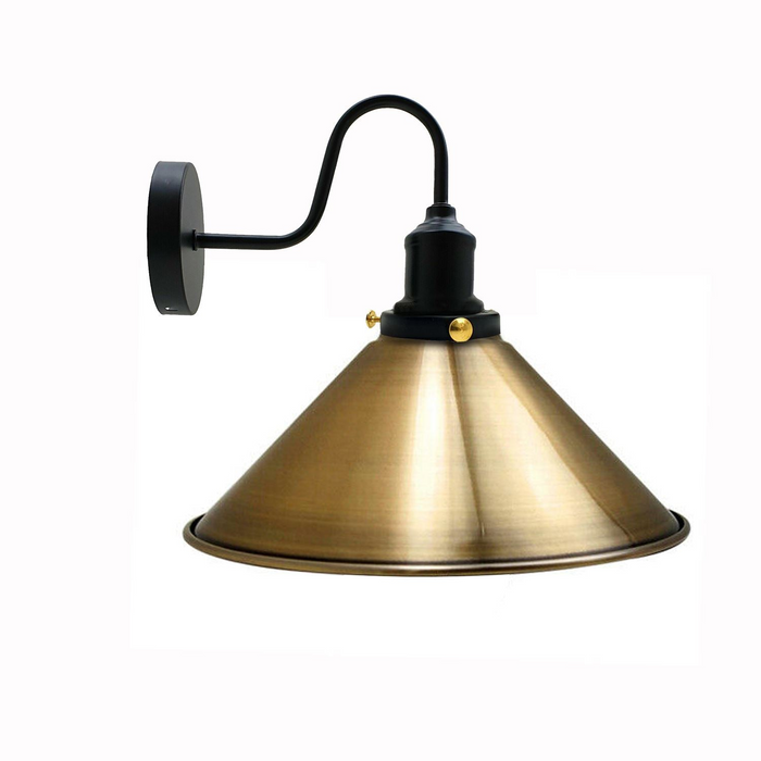 Vintage Industrial Metal Cone Shade Lighting Indoor Wall Sconce Light Fittings