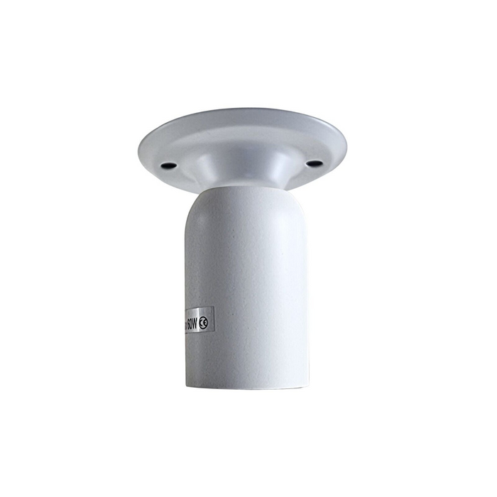 Industrial Vintage Retro Ceiling  White Semi-Flush Mount Light E27 Holder