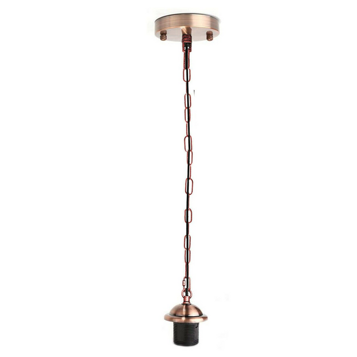 Copper Metal Ceiing E27 Lamp Holder Pendant Light With Chain