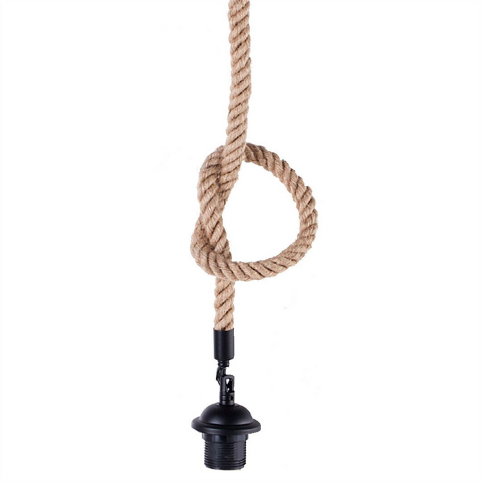 E27 Holder Vintage Retro Hemp Rope Pendant Ceiling Light Décor Rope 0.5M/1M/2M