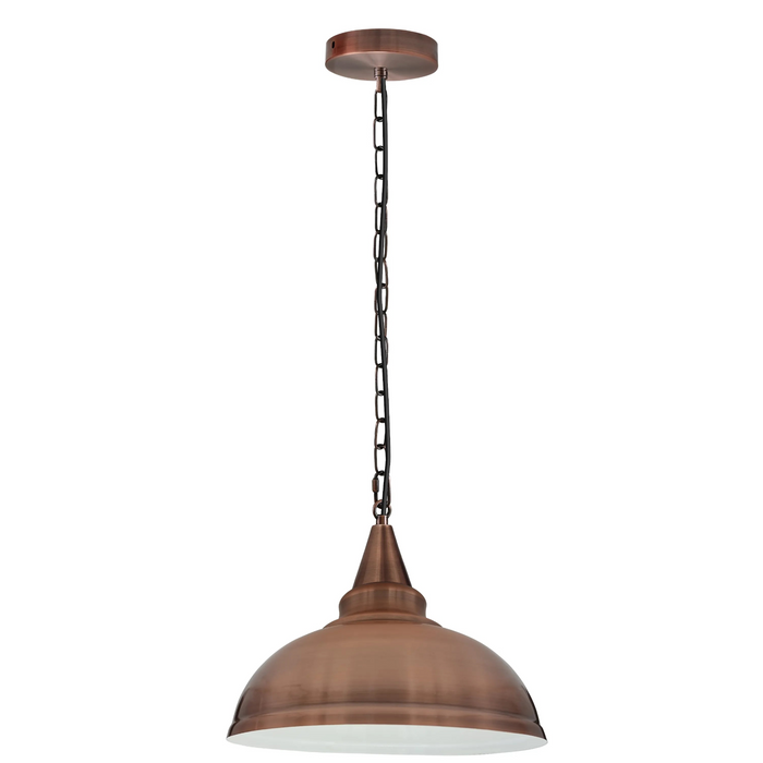 Copper E27 Ceiling Hanging Light Cage Shade Loft Style Metal Pendant Lamp