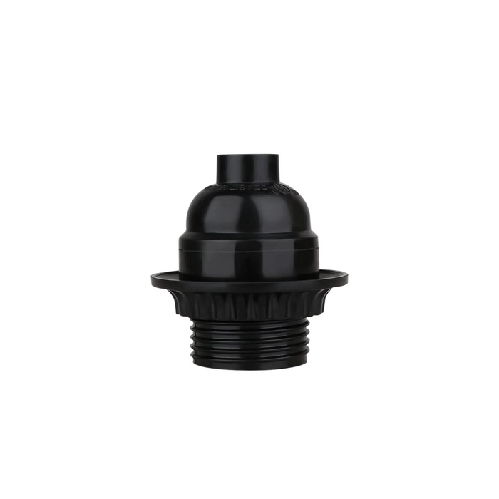 5Pack E27 Light Bulb,Pendant Socket Holder Screw Black Plastic Lamp holder