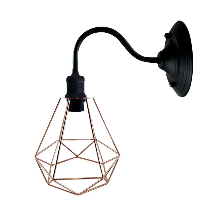 Modern Industrial  Vintage Indoor Black colour Wall Light Lamp Fitting Fixture E27 Holder UK