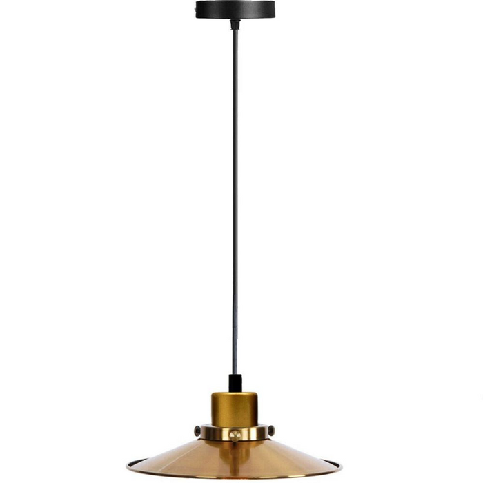 Ceiling Pendant New Modern Gold Flat Lamp Shade