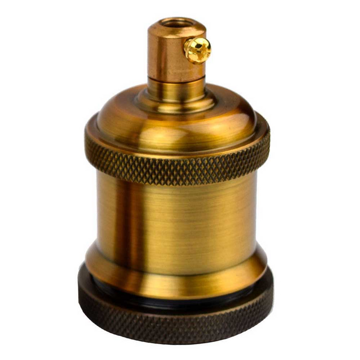 Yellow Brass E27 Metal Lamp/Bulb Holder Ideal for Vintage Edison Filament Bulbs Antique metal