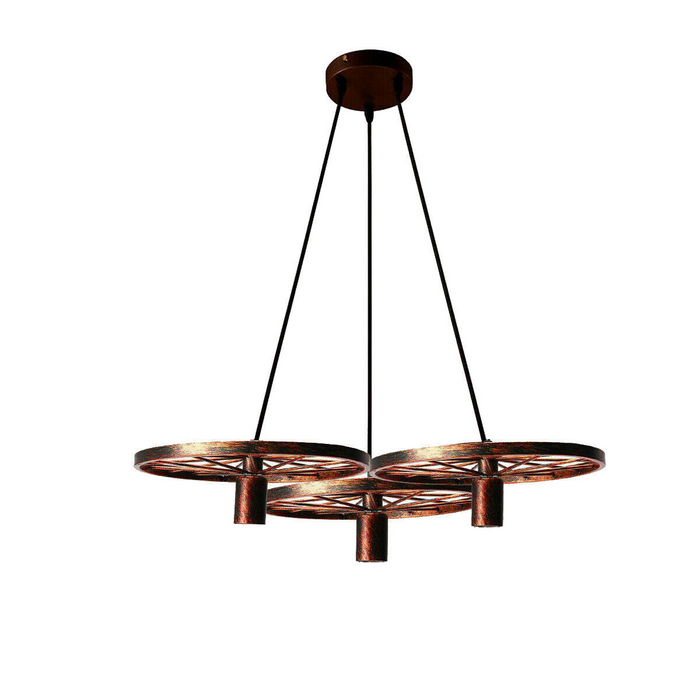 Industrial Vintage Wheel Ceiling Light Pendant Lamp Edison Lighting Fixture