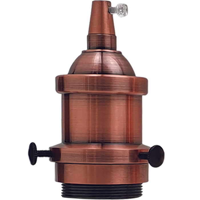 Industrial vintage ES E27 Batten Lamp Bulb Holder With Shade Ring Ideal for Vintage