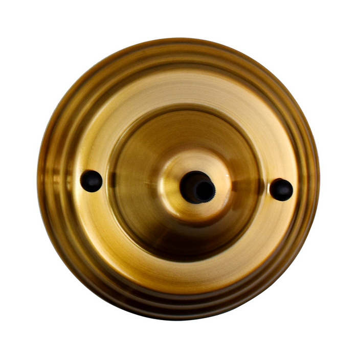 Yellow Brass Color Pendant Cable Grip Flex Plate For Light Fitting Choose 140mm Ceiling Rose