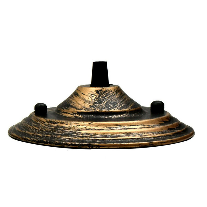 Brushed Copper Color 140mm Ceiling Rose Pendant Cable Grip Flex Plate For Light Fitting