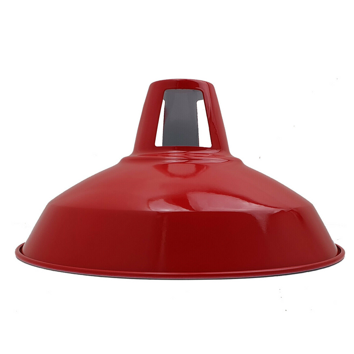 Modern Red Colour Lampshade Industrial Retro Style Metal Ceiling Pendant Lightshade