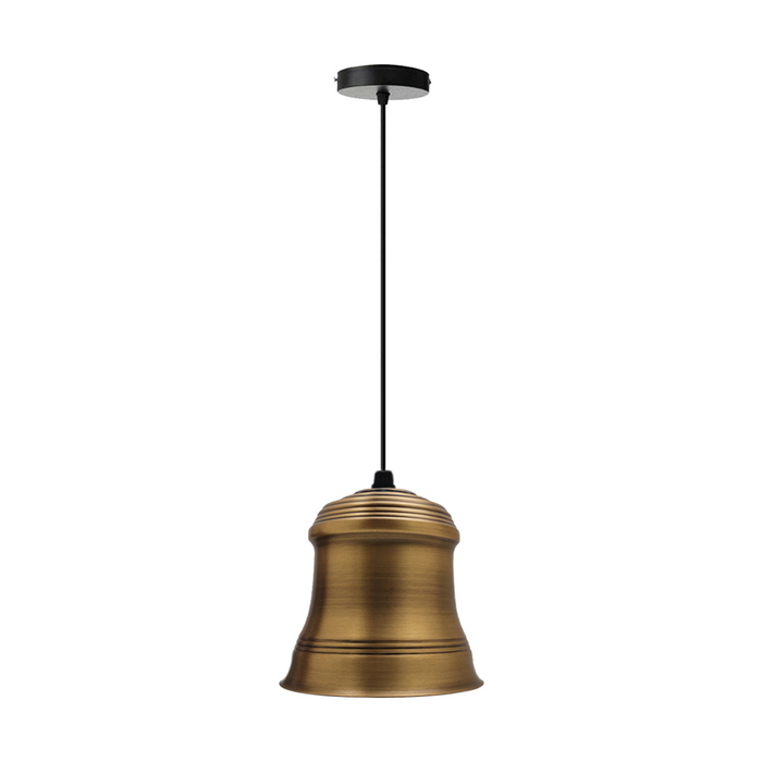 Industrial vintage Retro Style Pendant Light Yellow Brass Colours Lamp Shade