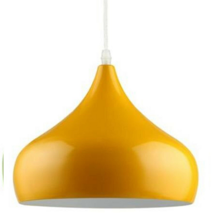 Modern Metal Ceiling Yellow Hanging Pendant Shade