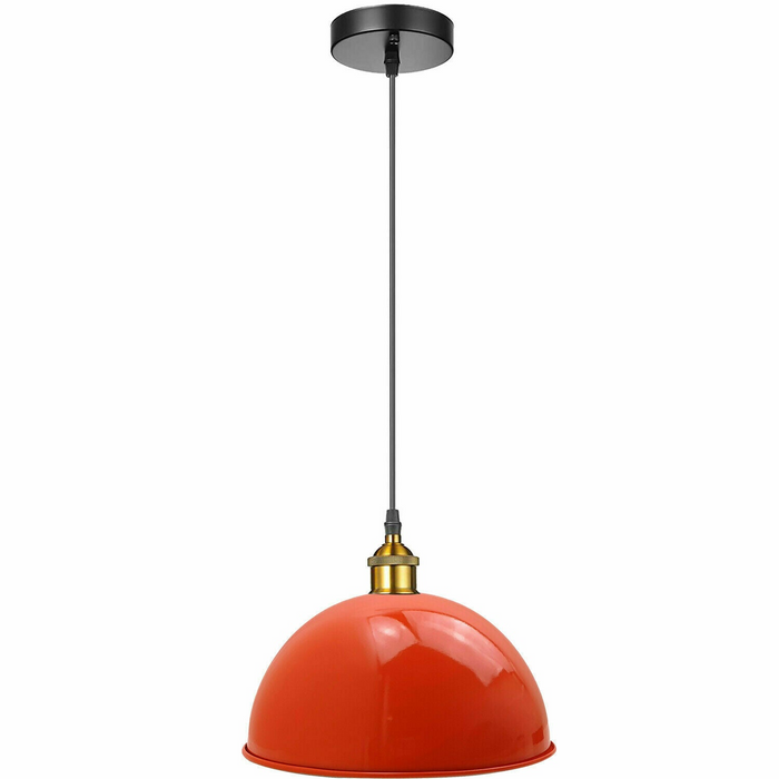 Orange Metal Ceiling Lampshade Pendant Light Shade 40cm