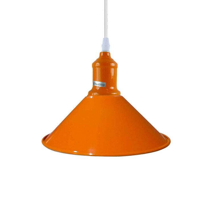 Four Outlet Retro Modern Orange Ceiling Pendant Industrial Light Shade Chandelier