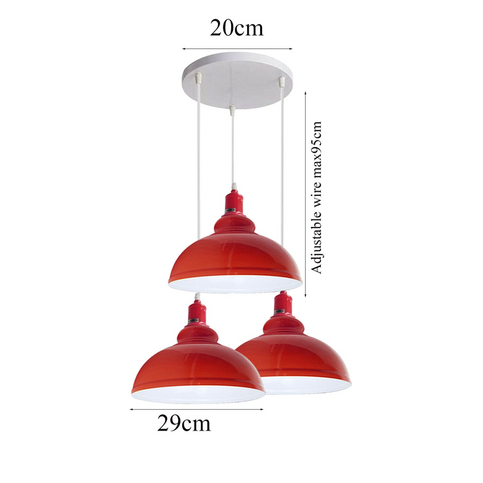 Industrial Retro Pendant Light Shade Suspended Ceiling Lights Style Metal Lamp