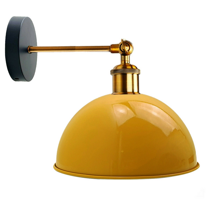 Yellow Modern Retro Style Glossy Wall Sconce Wall Light Lamp Fixture