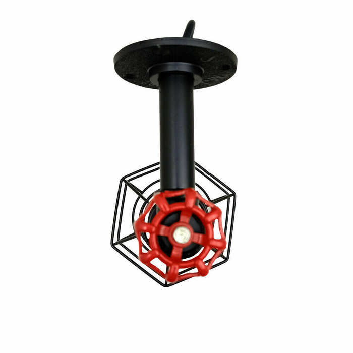 Black Modern Industrial Retro Vintage Style Pipe Cage Wall Light Wall Lamp Fixture