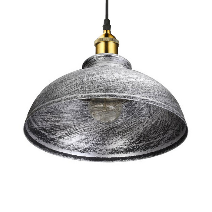 2 Pack Vintage Industrial Ceiling Pendant Light Retro Loft Style Metal Shade Black Lamp
