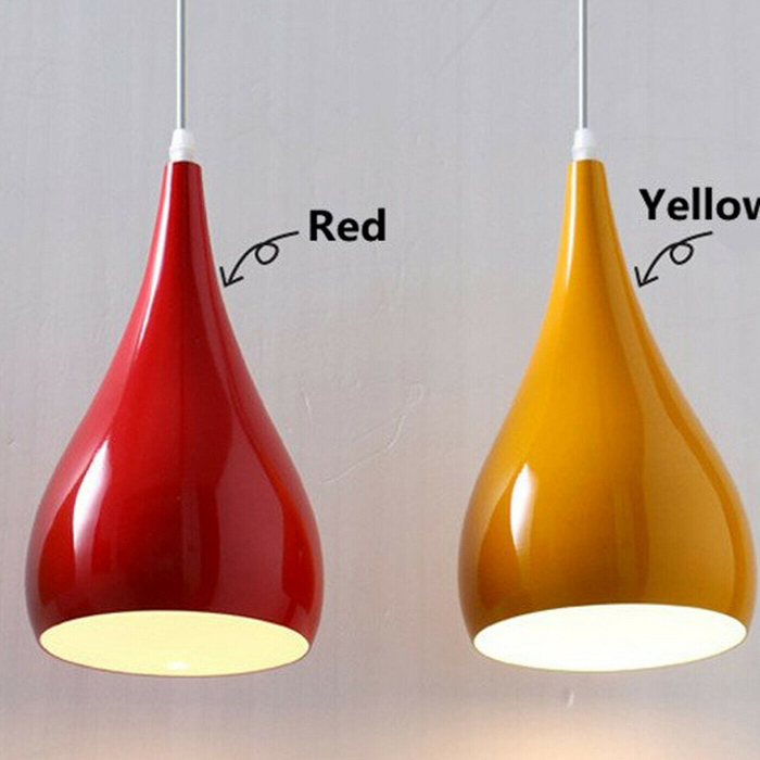 Modern Pendant Light | Bowie | Iron Shade | 1 Way | Various Colours