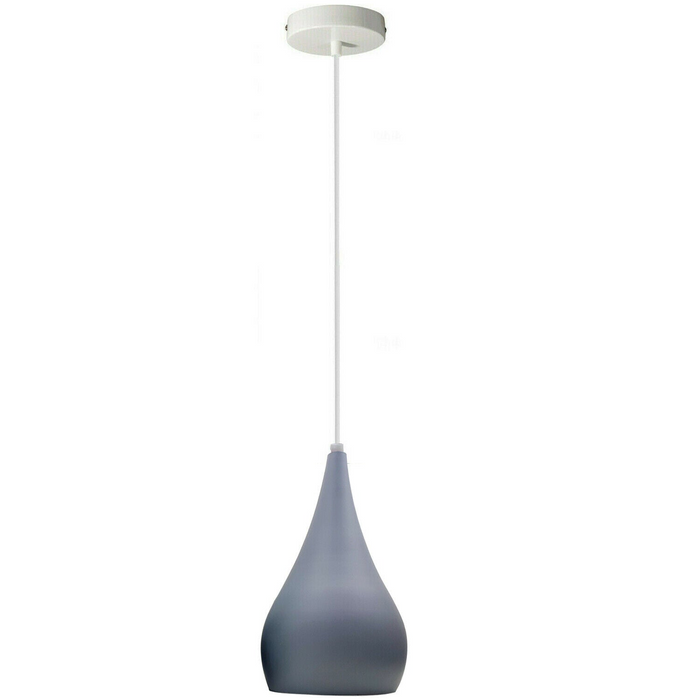 Modern Pendant Light | Bowie | Iron Shade | 1 Way | Various Colours