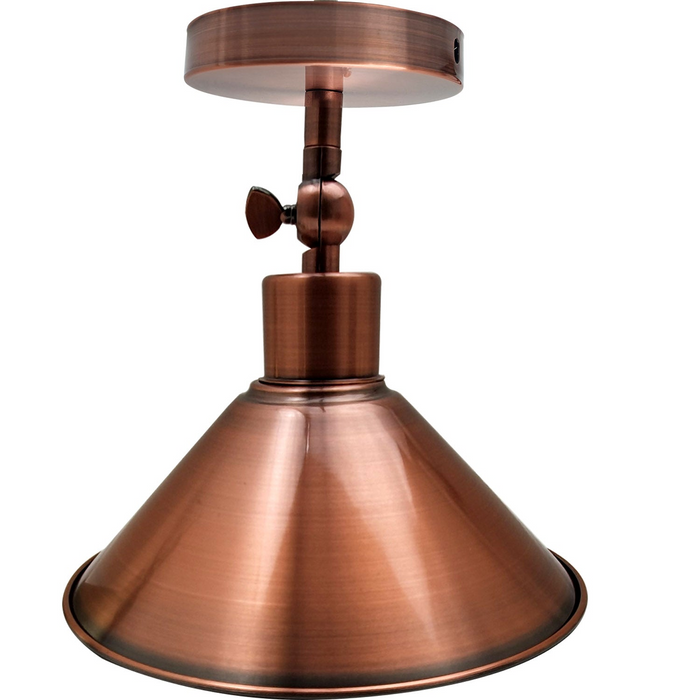 Vintage Ceiling Light | Marcus | Adjustable | Metal Cone | Copper