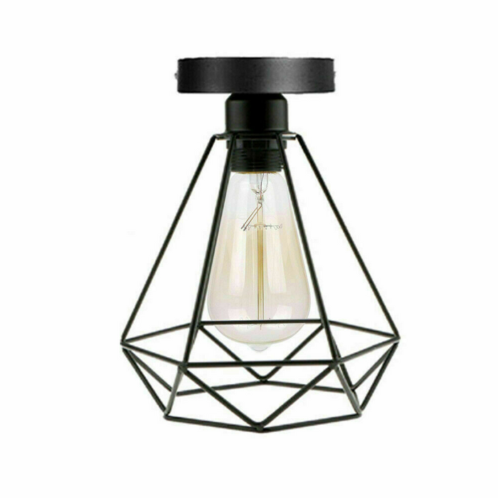 Cage Ceiling Light | Fred | Industrial Style | Black