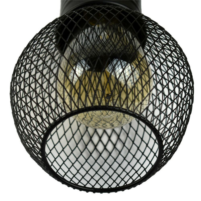 Modern Pendant Light | Nola | Cage Light | 1 Way | Black